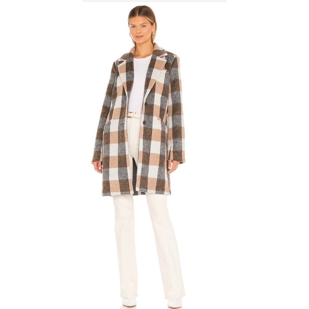 Paige Samine Plaid Coat